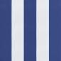 Preview: Niedriglehner-Auflagen 4 Stk. Blau Weiß Gestreift Oxford-Gewebe