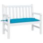 Preview: ARDEBO.de - Gartenbank-Auflage Hellblau 100x50x7 cm Oxford-Gewebe