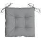 Preview: Stuhlkissen 2 Stk. Grau 40x40x7 cm Oxford-Gewebe