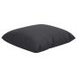 Preview: Sofakissen 4 Stk. Schwarz 40x40 cm Stoff