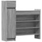 Preview: Schuhschrank Grau Sonoma 100,5x28x100 cm Holzwerkstoff