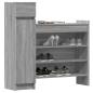Preview: Schuhschrank Grau Sonoma 100,5x28x100 cm Holzwerkstoff