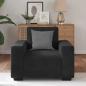 Preview: Sessel Schwarz 60 cm Samt