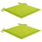 Preview: Klappbare Gartenstühle 2 Stk. mit Kissen Bambus