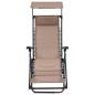 Preview: Liegestuhl Klappbar Textilene Taupe
