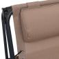 Preview: Liegestuhl Klappbar Textilene Taupe