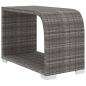Preview: 10-tlg. Garten-Lounge-Set mit Auflagen Poly Rattan Grau