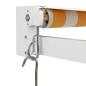 Preview: Markise Einziehbar Gelb und Weiß 3,5x2,5 m Stoff und Aluminium