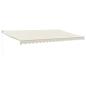 Preview: Markise Einziehbar Creme 5x3 m Stoff und Aluminium