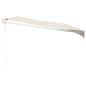 Preview: Markise Einziehbar Creme 5x3 m Stoff und Aluminium