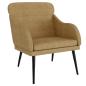 Preview: Sessel Braun 63x76x80 cm Samt
