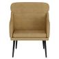Preview: Sessel Braun 63x76x80 cm Samt