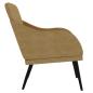 Preview: Sessel Braun 63x76x80 cm Samt