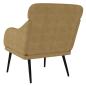 Preview: Sessel Braun 63x76x80 cm Samt