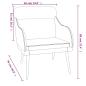 Preview: Sessel Braun 63x76x80 cm Samt
