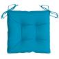 Preview: Stuhlkissen 4 Stk. Hellblau 40x40x7 cm Oxford-Gewebe