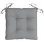 Preview: Stuhlkissen 4 Stk. Grau 40x40x7 cm Oxford-Gewebe