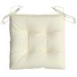 Preview: Stuhlkissen 2 Stk. Cremeweiß 50x50x7 cm Oxford-Gewebe