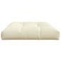 Preview: ARDEBO.de - Palettenkissen Creme 120x80x12 cm Stoff