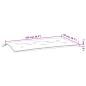 Preview: Gartenbank-Auflage Creme 100x50x7 cm Oxford-Gewebe