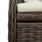 Preview: 9-tlg. Garten-Essgruppe mit Kissen Braun Poly Rattan