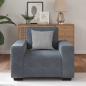 Preview: Sessel Dunkelgrau 60 cm Samt