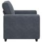 Preview: Sessel Dunkelgrau 60 cm Samt
