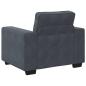 Preview: Sessel Dunkelgrau 60 cm Samt