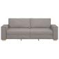Preview: Sofa Stuhl Hellgrau 59 cm Stoff Taupe Polyester-Mischung Mittel