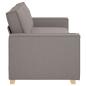 Preview: Sofa Stuhl Hellgrau 59 cm Stoff Taupe Polyester-Mischung Mittel