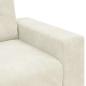 Preview: Samt creme Samtstoff Mittel Langlebig Sofa Rechteckig
