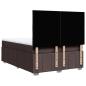 Preview: Boxspringbett mit Matratze Dunkelbraun 160x200 cm Stoff