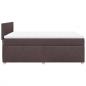 Preview: Boxspringbett mit Matratze Dunkelbraun 160x200 cm Stoff