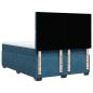 Preview: Boxspringbett mit Matratze Blau 160x200 cm Samt