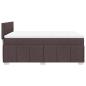 Preview: Boxspringbett mit Matratze Dunkelbraun 160x200 cm Stoff