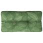Preview: Palettenkissen Blattmuster 80x40x12 cm Stoff