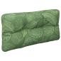 Preview: Palettenkissen Blattmuster 80x40x12 cm Stoff