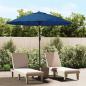 Preview: ARDEBO.de - Sonnenschirm mit Aluminium-Mast 270 cm Azurblau