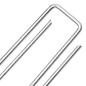 Preview: Bodenanker 50 Stk. U-Form 20x3,5 cm Verzinkter Stahl
