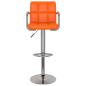 Preview: Barhocker 2 Stk. Orange Kunstleder
