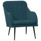 Preview: Sessel Blau 63x76x80 cm Samt