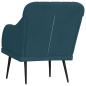 Preview: Sessel Blau 63x76x80 cm Samt