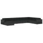 Preview: Modular-Sofa-Eckteil 1 Stk. + Auflagen Poly Rattan Schwarz