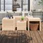 Preview: ARDEBO.de - 4-tlg. Gartenbox-Set Massivholz Kiefer