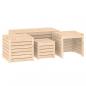 Preview: 4-tlg. Gartenbox-Set Massivholz Kiefer