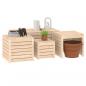 Preview: 4-tlg. Gartenbox-Set Massivholz Kiefer