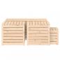 Preview: 4-tlg. Gartenbox-Set Massivholz Kiefer