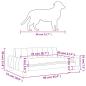 Preview: Hundebett Cappuccino-Braun 90x53x30 cm Kunstleder