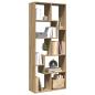 Preview: ARDEBO.de - Raumteiler-Bücherregal Artisan-Eiche 67x25x161,5 cm