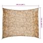 Preview: Tarnnetz mit Aufbewahrungstasche 729x602 cm Sandfarbe